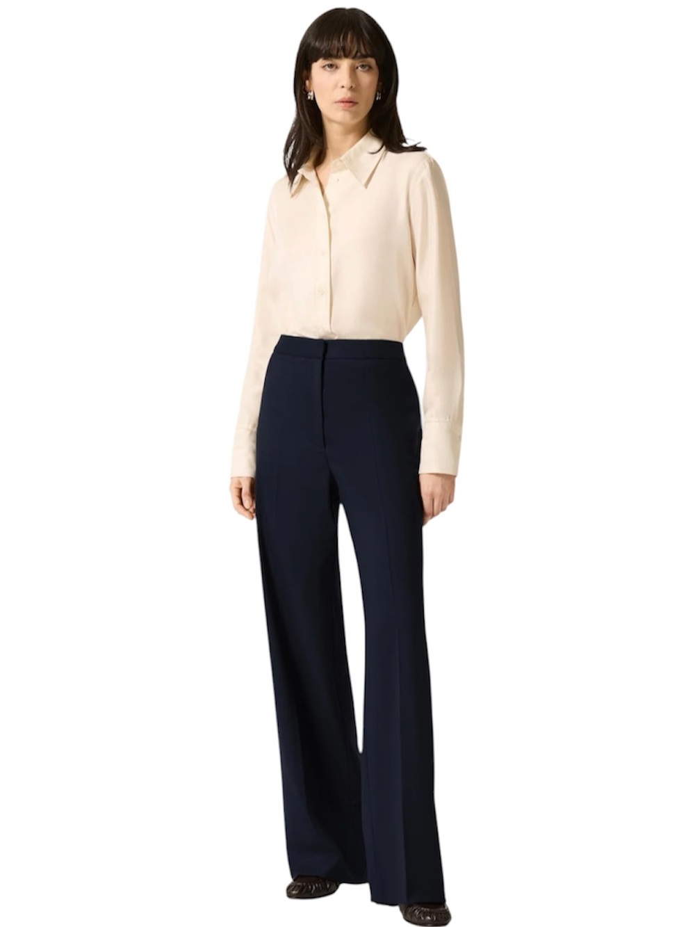 ARGENT Lightweight Wool Wide Leg Pants • 12